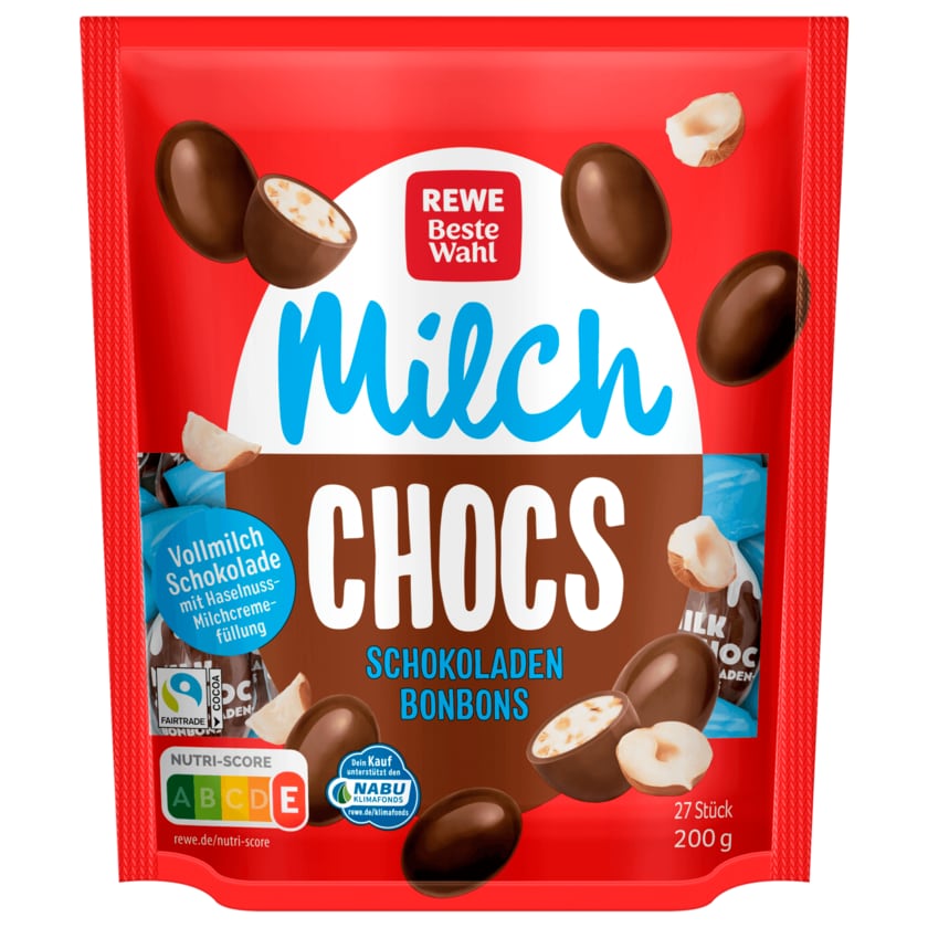 REWE Beste Wahl Milk & Choc Schokoladenbonbons 200g